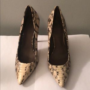 Snakeskin pumps from Tory Burch